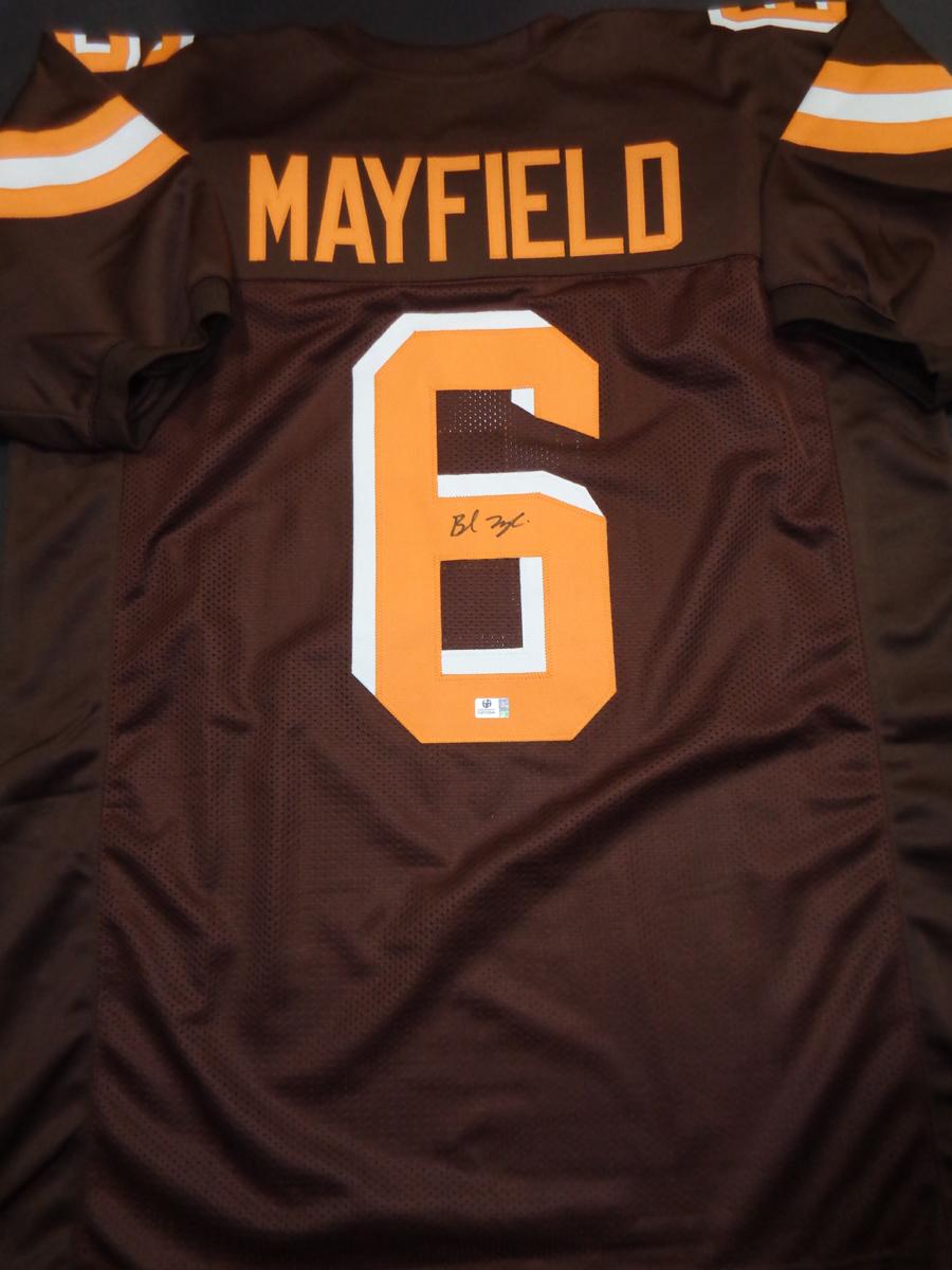 Baker Mayfield Cleveland Browns Autographed Custom Brown Style Jersey w/GA coa