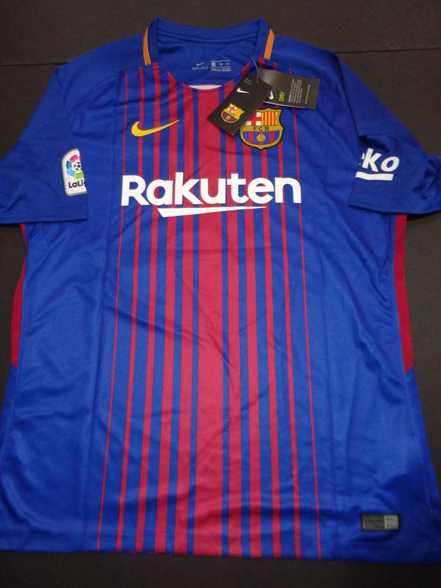 Lionel Messi F.C. Barcelona Autographed Nike Blue/Red Soccer Jersey w/GA coa