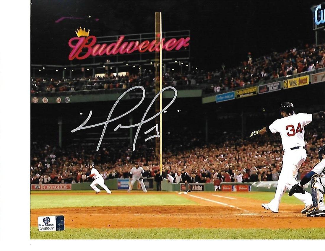 David Ortiz Boston Red Sox Autographed 8x10 Budweiser Photo w/GA coa