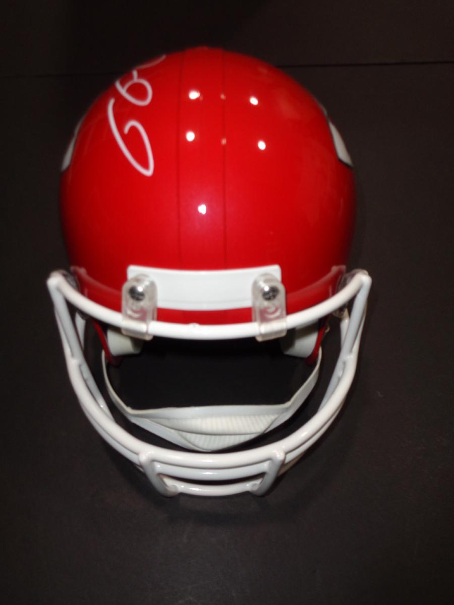Patrick Mahomes Kansas City Chiefs Autographed Riddell Replica Full Size Helmet w/GA coa