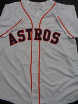 Jose Altuve Houston Astros Autographed Custom White Baseball Style Jersey w/GA coa