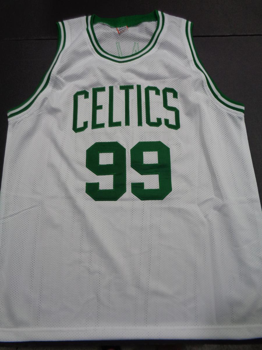 Tacko Fall Boston Celtics Autographed Custom White Basketball Style Jersey w/JSA W coa