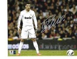 Christiano Ronaldo Real Madrid CF Autographed 8x10 Stare Photo w/GA coa