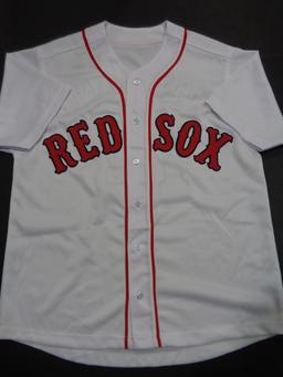 Mitch Moreland Boston Red Sox Autographed Custom White Baseball Style Jersey w/JSA W coa