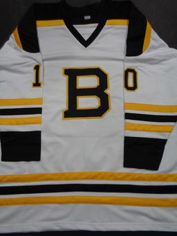 Anders Bjork Boston Bruins Autographed Custom Road White Hockey Style Jersey w/JSA W coa