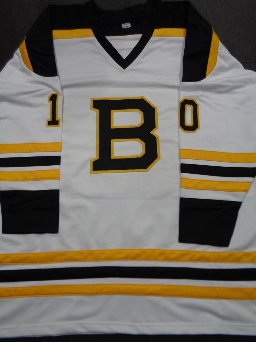 Anders Bjork Boston Bruins Autographed Custom Road White Hockey Style Jersey w/JSA W coa