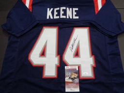 Dalton Keene New England Patriots Autographed Custom Navy Football Style Jersey w/JSA W coa