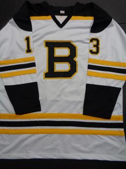 Charlie Coyle Boston Bruins Autographed Custom Road White Hockey Style Jersey w/JSA W coa