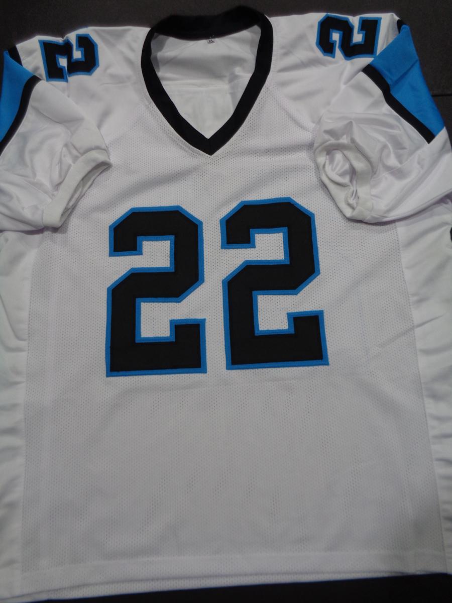 Christian McCaffery Carolina Panthers Autographed Custom Football Jersey GA coa