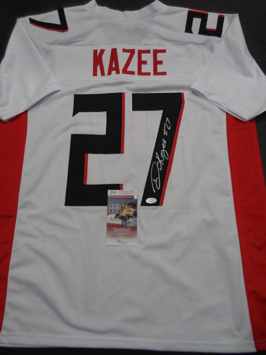 Damontae Kazee Atlanta Falcons Autographed Custom Football Jersey JSA W coa