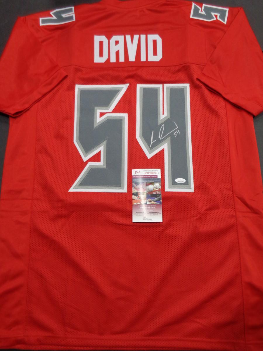 Lavonte David Tampa Bay Buccaneers Autographed Custom Football Jersey GA coa