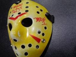 Ari Lehman JASON Friday the 13th Autographed & Inscribed Hockey Mask JSA coa