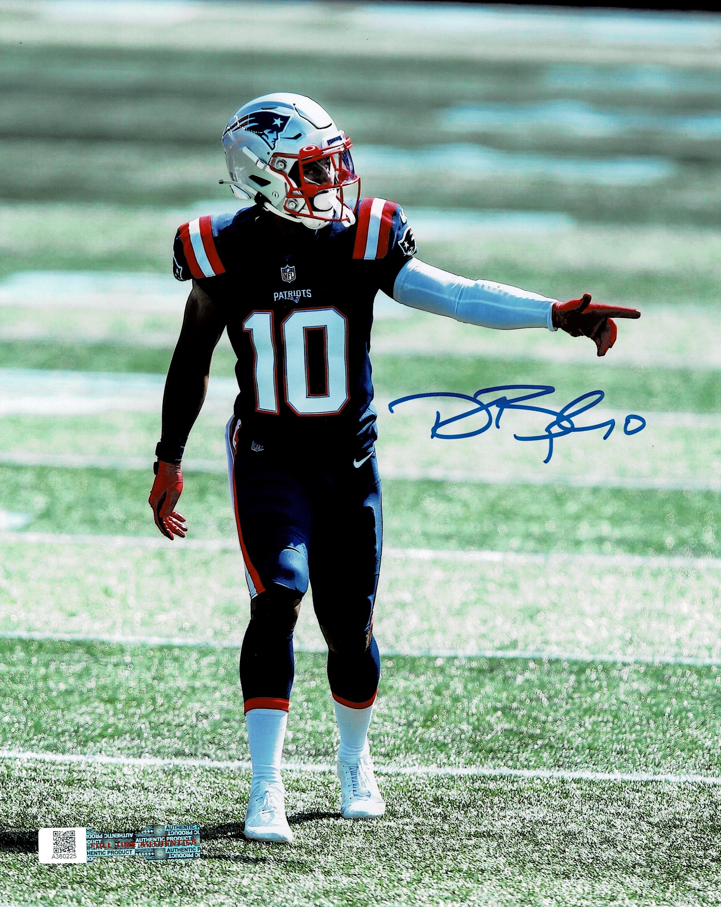 Damiere Byrd New England Patriots Autographed 8x10 Photo Full Time coa