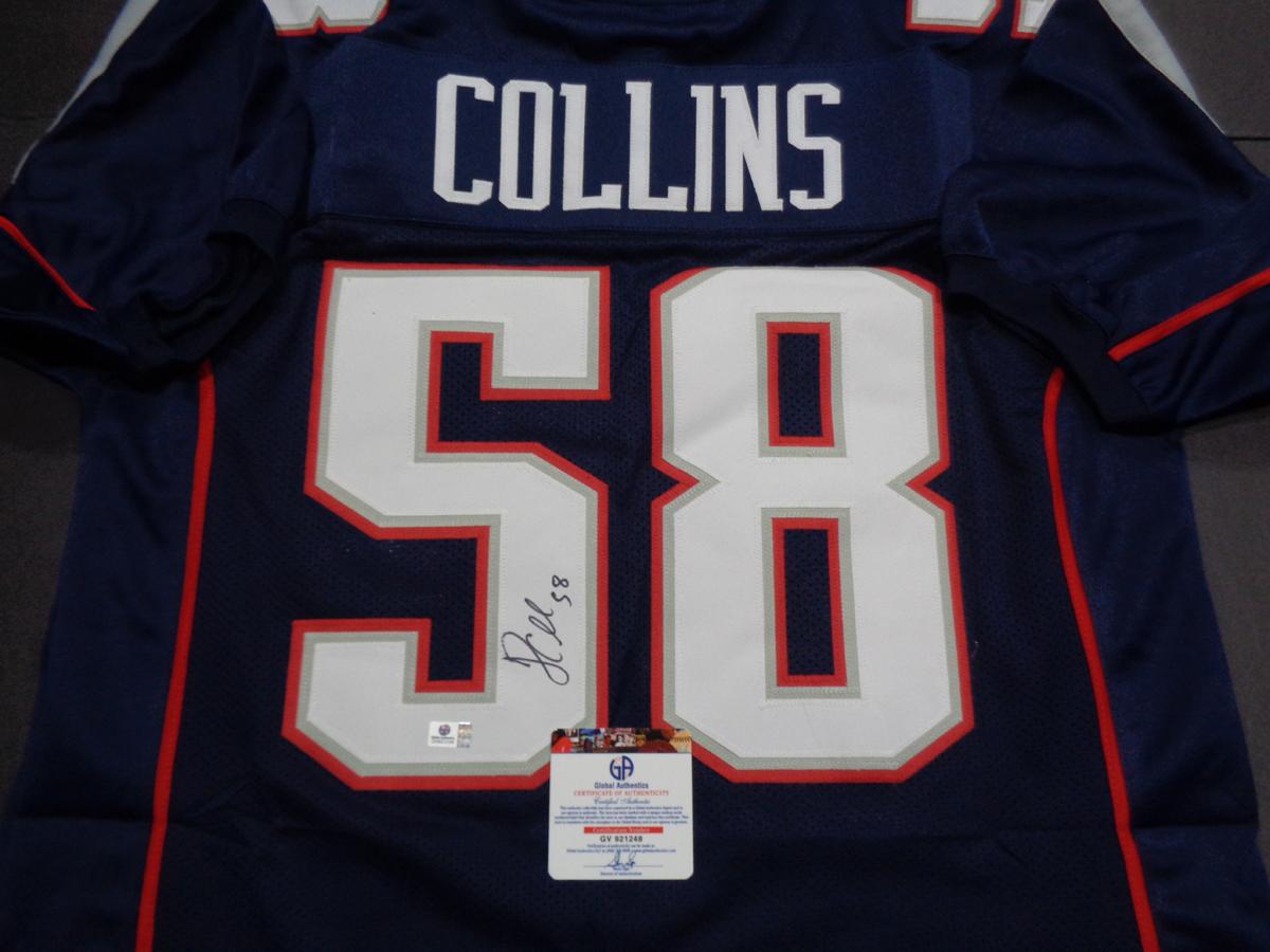 Jamie Collins New England Patriots Autographed Custom Football Jersey GA coa