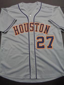 Jose Altuve Houston Astros Autographed Custom Baseball Style Jersey GA coa