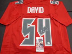 Lavonte David Tampa Bay Buccaneers Autographed Custom Football Jersey GA coa