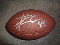 Travis Kelce Kansas City Chiefs Autographed Wilson Football w/GA coa