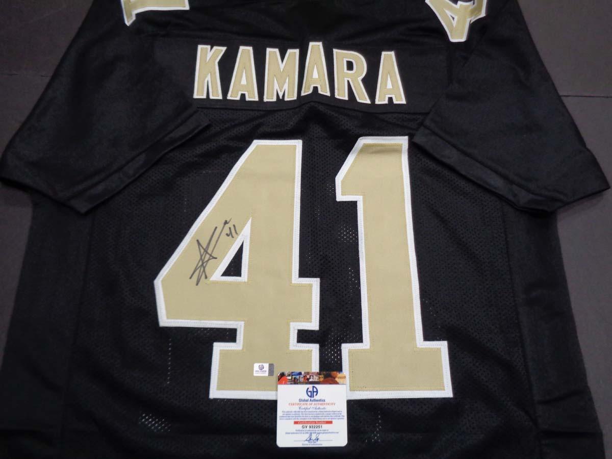 Alvin Kamara New Orleans Saints Autographed Custom Football Jersey GA coa