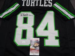 Kevin Eastman Teenage Mutant Ninja Turtles Autographed Custom Jersey JSA W coa