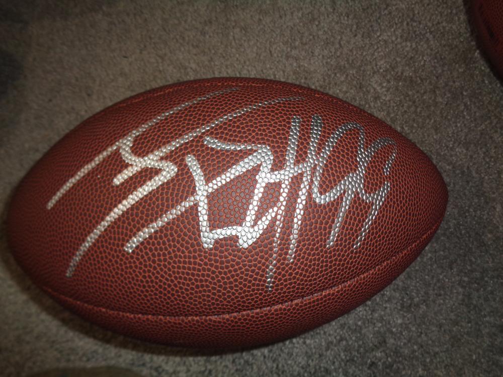 J.J. Watt Houston Texans Autographed Wilson Football w/GA coa