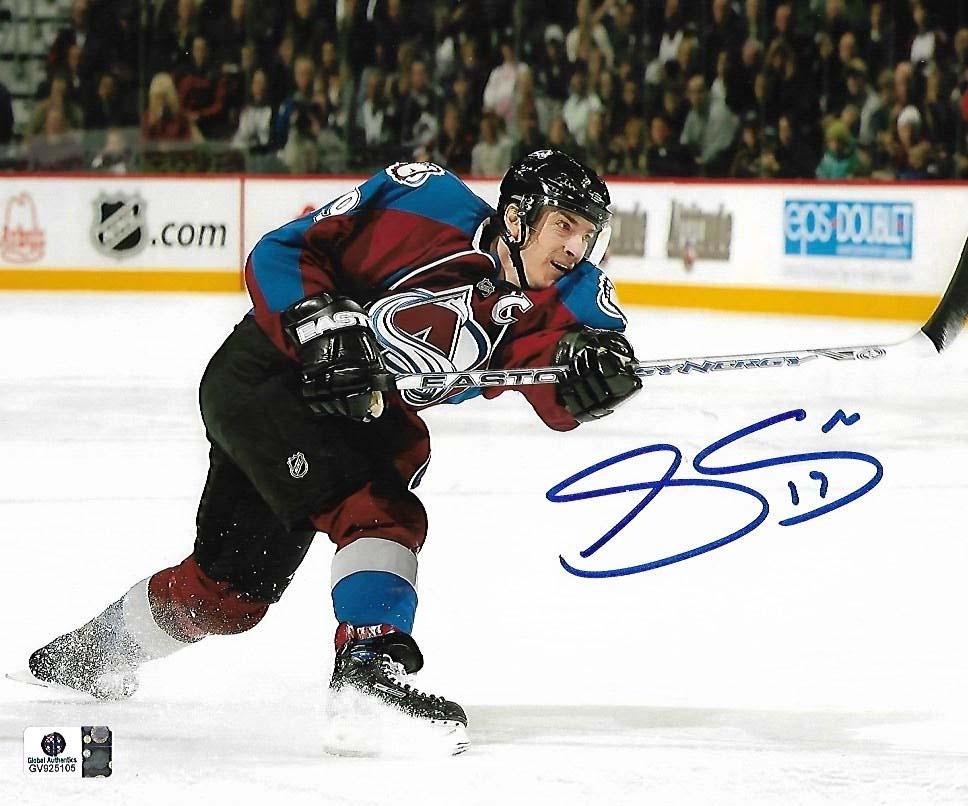 Joe Sakic Colorado Rockies Autographed 8x10 Photo GA coa