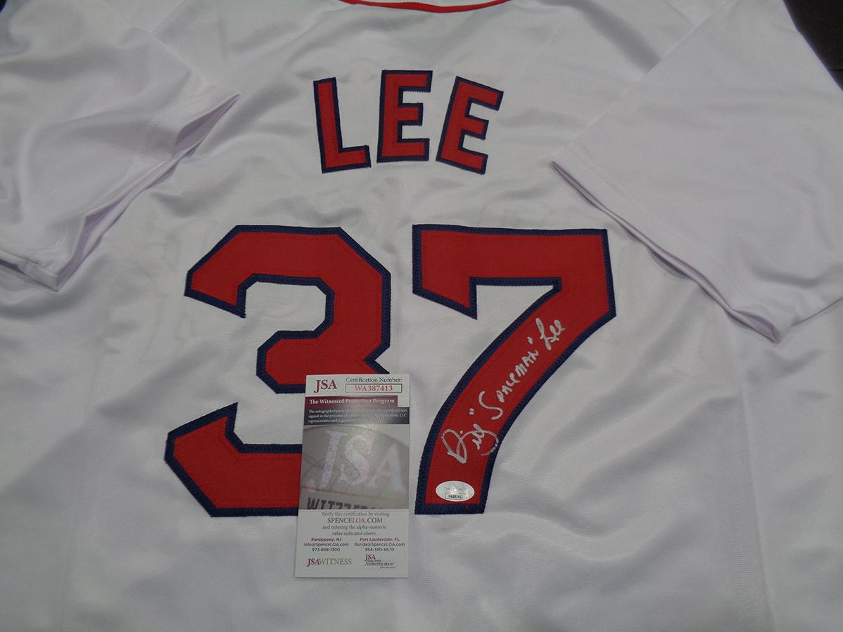 Bill Lee Boston Red Sox Autographed & Inscribed Custom Baseball Style Jersey JSA W coa