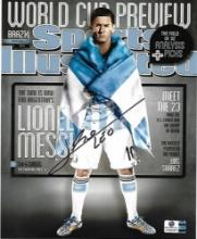 Lionel Messi Argentina Autographed 8x10 Photo GA coa