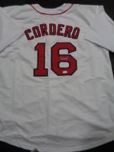 Franchy Cordero Boston Red Sox Autographed Custom Baseball Style Jersey JSA w coa