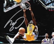 Shaquille O'Neal Los Angeles Lakers Autographed 8x10 Photo GA coa