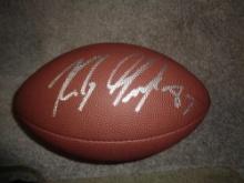 Rob Gronkowski New England Patriots Autographed Wilson Football GA coa