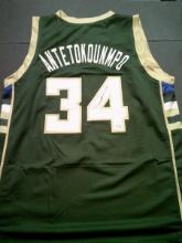 Giannis Antetokounmpo Milwaukee Bucks Custom Basketball Jersey GA coa