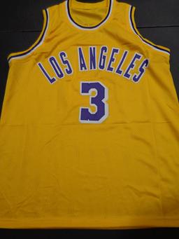 Anthony Davis Los Angeles Lakers Autographed Custom Basketball Jersey GA coa