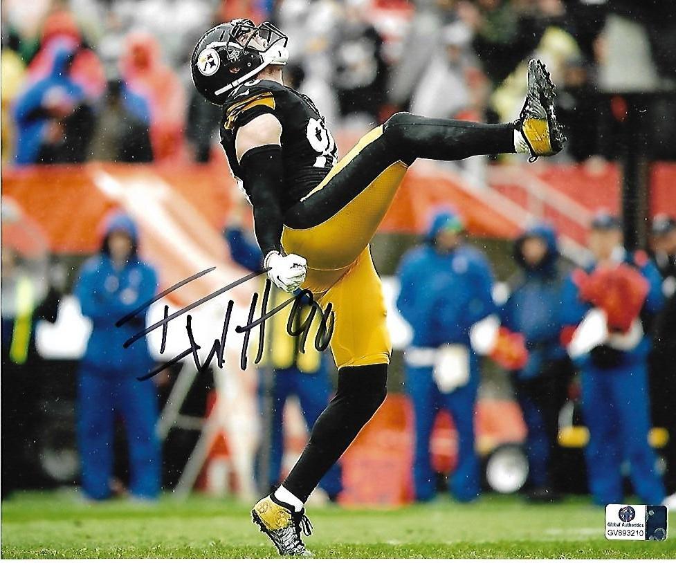 T.J. Watt Pittsburgh Steelers Autographed 8x10 Photo GA coa