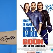 Doug Smith Author of The Goon Doug Glatt Autographed Easton Hockey Blade & Photo Full Time coa