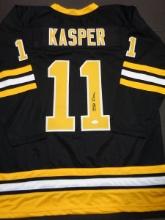 Steve Kasper Boston Bruins Autographed Custom Hockey Jersey JSA W coa