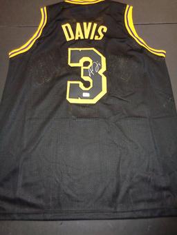 Anthony Davis Los Angeles Lakers Autographed Custom Basketball Jersey GA coa