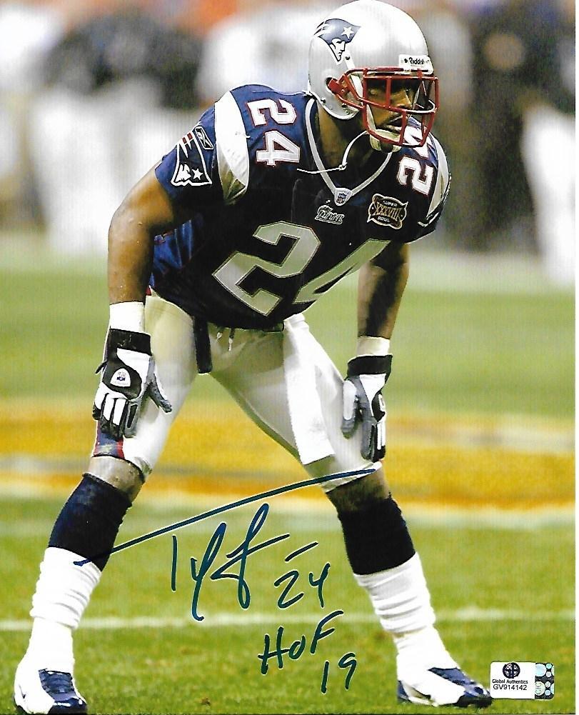 Ty Law New England Patriots Autographed 8x10 Photo GA coa