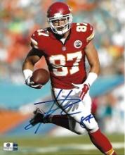 Travis Kelce Kansas City Chiefs Autographed 8x10 Photo GA coa