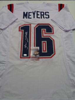 Jakobi Meyers New England Patriots Autographed Custom Football Style Jersey JSA W coa