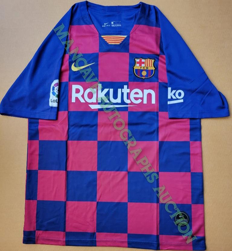 Lionel Messi F.C. Barcelona Autographed Nike 2019-20 Home Soccer Jersey GA coa