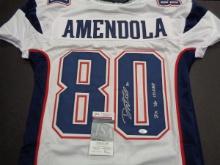 Danny Amendola New England Patriots Autographed Custom Football Jersey JSA w coa