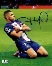 Kylian Mbappé Paris Saint-Germain Autographed 8x10 Photo GA coa