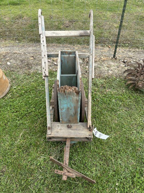 Wooden mule drawn planter