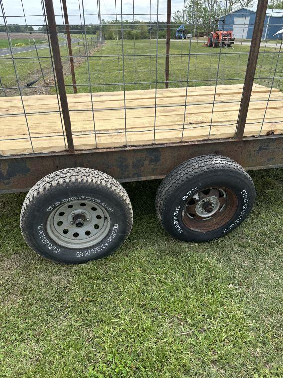 12ft bumper pull homemade livestock trailer