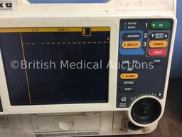 2 x Medtronic Physio-Control Lifepak 12 12-Lead Biphasic Defibrillator / Monitors with CO2, SPO2,