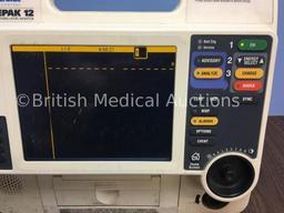 2 x Medtronic Physio-Control Lifepak 12 12-Lead Biphasic Defibrillator / Monitors with CO2, SPO2,