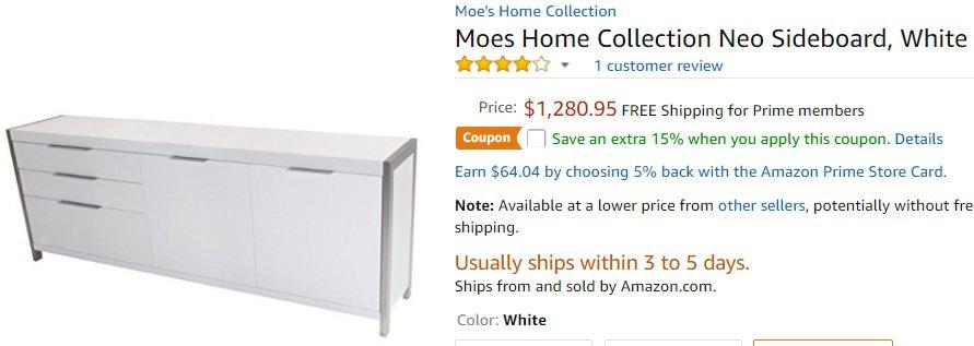 Moes Home Collection Sideboard