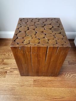 Premak Infused Teak Wood Side Table