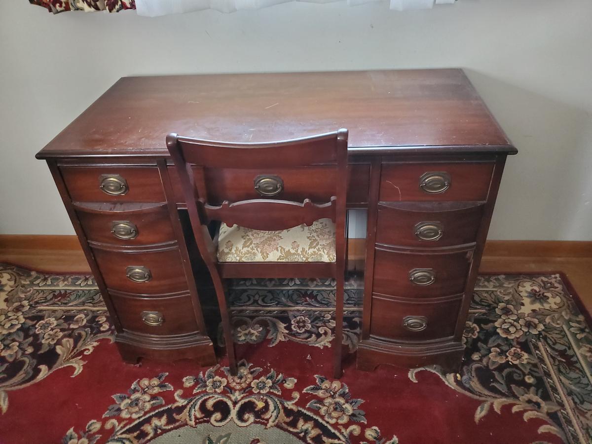 Antique Secretary Desk and Chair