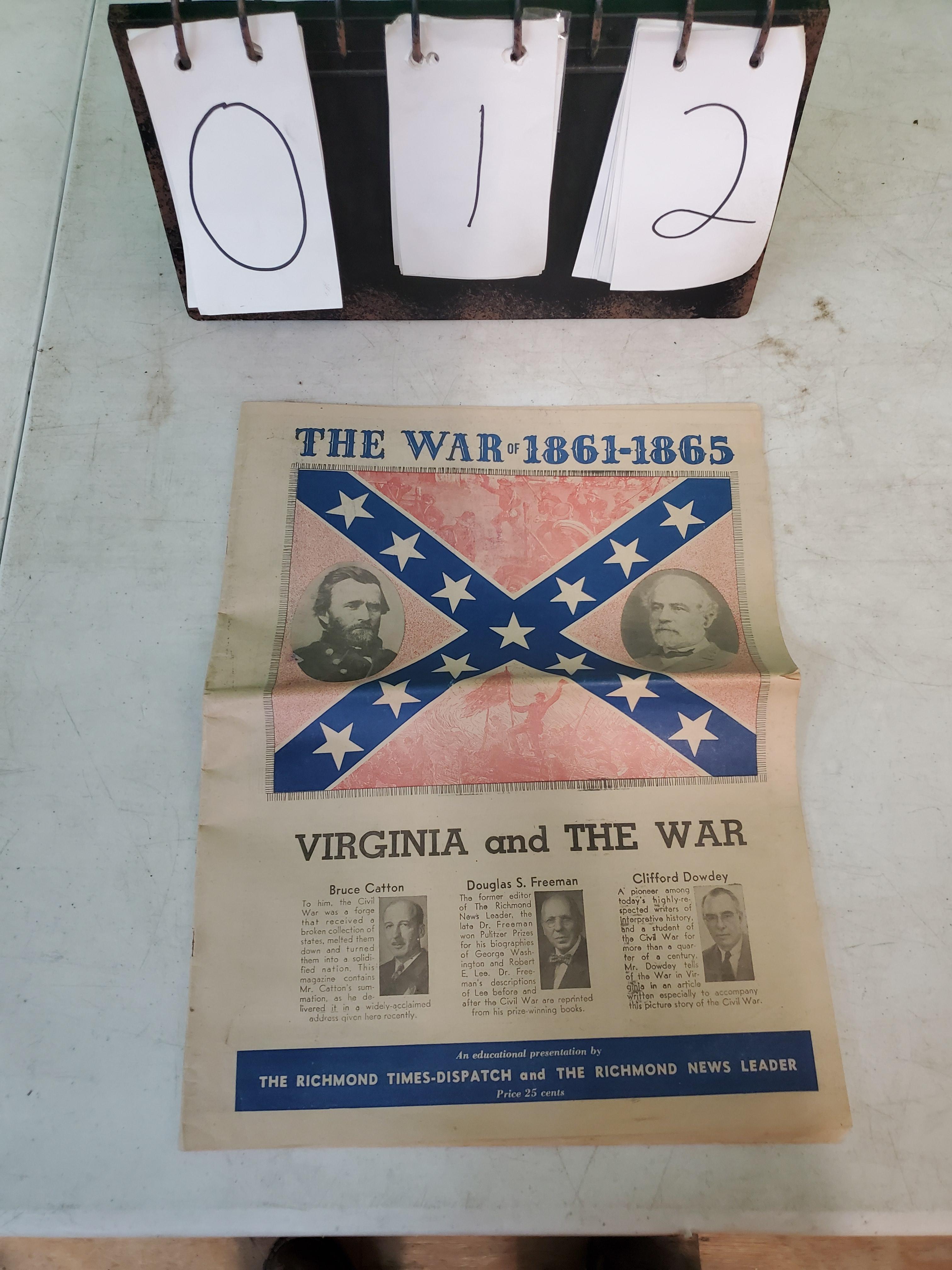 The war of 1861-1865 Historical Paper